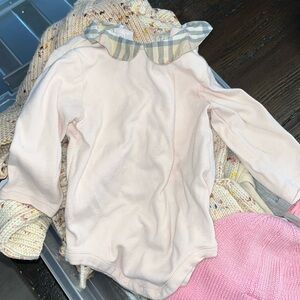 Burberry baby girl onesie